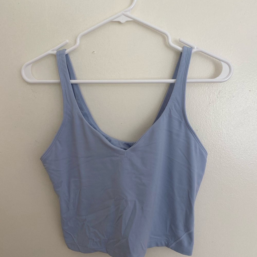 lululemon align tank in color blue linen